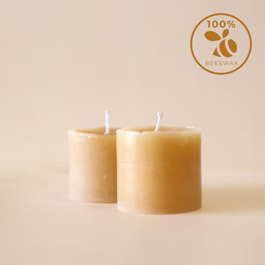 Small Pillar Candle - 100% Beeswax